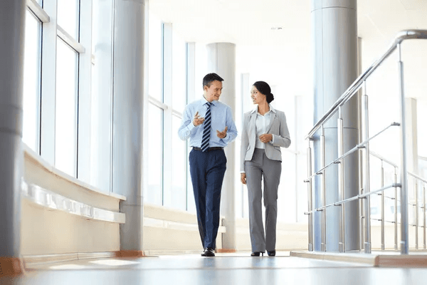 Leadership team in modern office